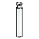 [70605] neochrom® Rollrandflaschen 1,2 ml Klarglas, Klarglas, flacher Boden, 100 St./P - Art. Nr. 70605