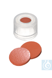 neochrom® PE Push-On Kappe 8 mm Naturkautschuk rot-orange/TEF transparent 100 S - Art. Nr. 70617