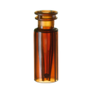 neochrom® TopSert Schnappringflasche ND11, TPX braun, 0,2 ml, mit Glas-Mikroein - Art. Nr. 70629