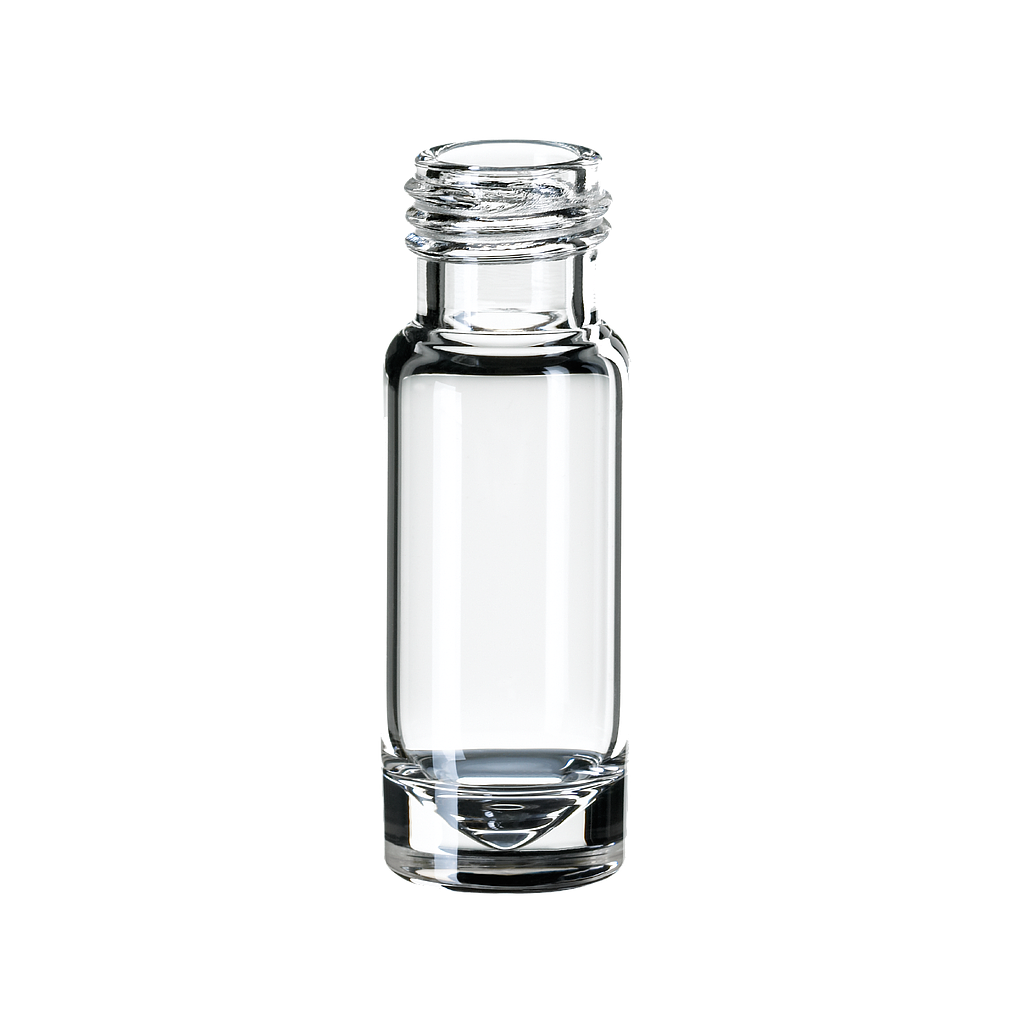 neochrom® Kurzgewindeflaschen ND9, Klarglas, 1,1 ml 32 x 11,6 mm, mit 15 µl Inne - Art. Nr. 70678
