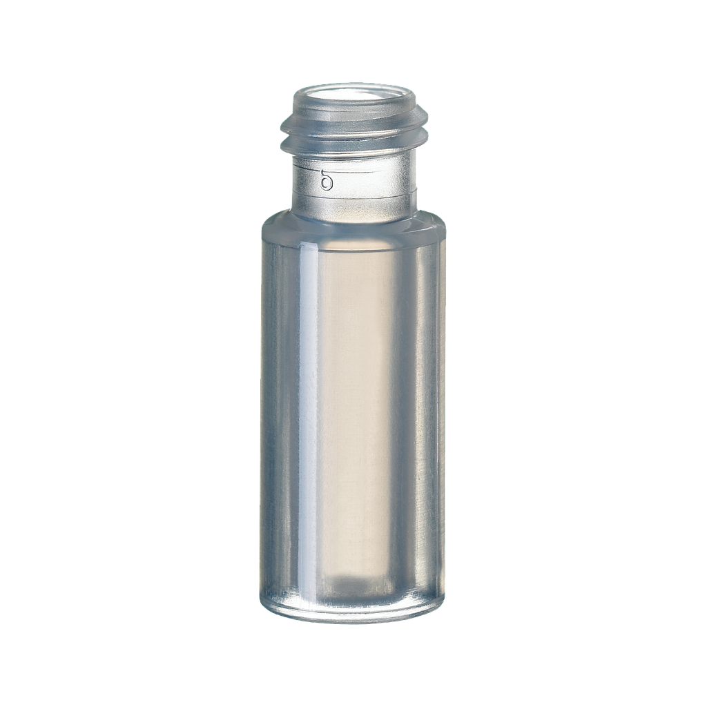 neochrom® Kurzgewindeflaschen ND9, 0,7 ml, PP transparent, 32 x 11,6 mm, 100 St - Art. Nr. 70686