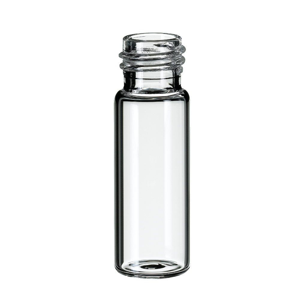 neochrom® Gewindeflaschen ND13, 4,0 ml Klarglas 45 x 14,7 mm, Gewinde 13-425, 1 - Art. Nr. 70764