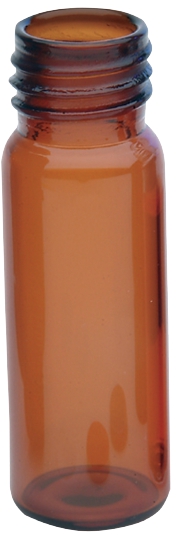 neochrom® Gewindeflaschen ND13, 4,0 ml Braunglas 45 x 14,7 mm, Gewinde 13-425, - Art. Nr. 70766