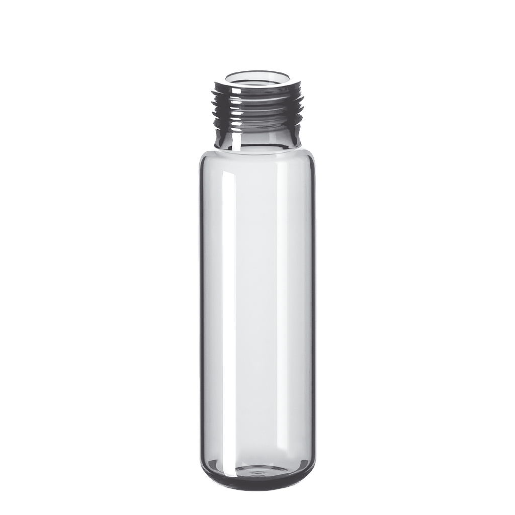 neochrom® Feingewindeflaschen ND18, Klarglas, 20 ml, 100 Stck./Pack - Art. Nr. 70842