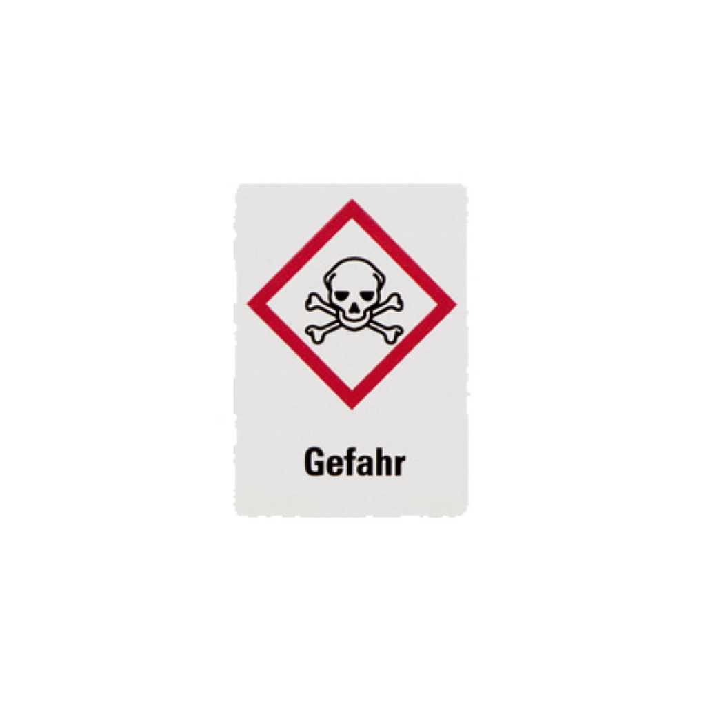 Gefahrensymbole GHS06 Giftig+Gefahr, Papier 26 x 37 mm, 1000 St./Rolle - Art. Nr. 71958