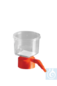 Bottle-Top-Filter 150 ml orange CA 0,22 µm Hals 33