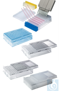 PCR-Rack mit Deckel, konischeVertiefung für 0,2 ml, PS klar - Art. Nr. 74735