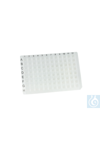 96-Well PCR-Platte, PP, ohne Rand, klar, teilbar in 8er Strips, 50 Stk/Pa - Art. Nr. 75199