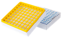 Kryoboxen (PC), 81 Plätze, 53 mm hoch, gelb, 4 St./Pack - Art. Nr. 78033
