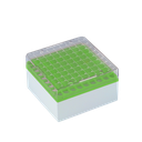 [78036] Kryo-Aufbewahrungsboxen (PC), 81 Plätze, 77 mm hoch, grün, 6 Stck./Pack - Art. Nr. 78036