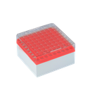 [78037] Kryo-Aufbewahrungsboxen (PC), 81 Plätze, 77 mm hoch, rot, 6 Stck./Pack - Art. Nr. 78037