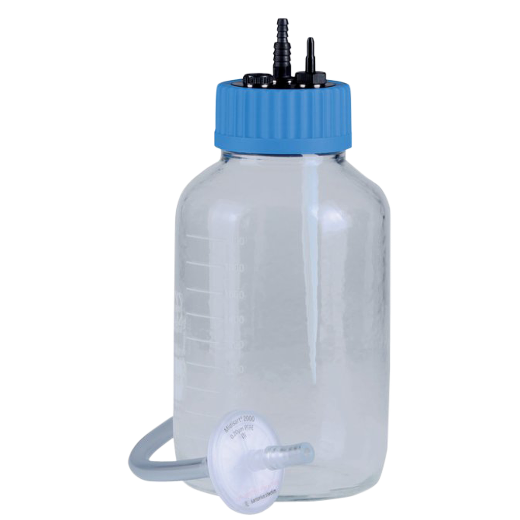 Ersatz-Auffangflasche 2 Ltr. Glas beschichtet, mit Sterilfilter un - Art. Nr. 78157