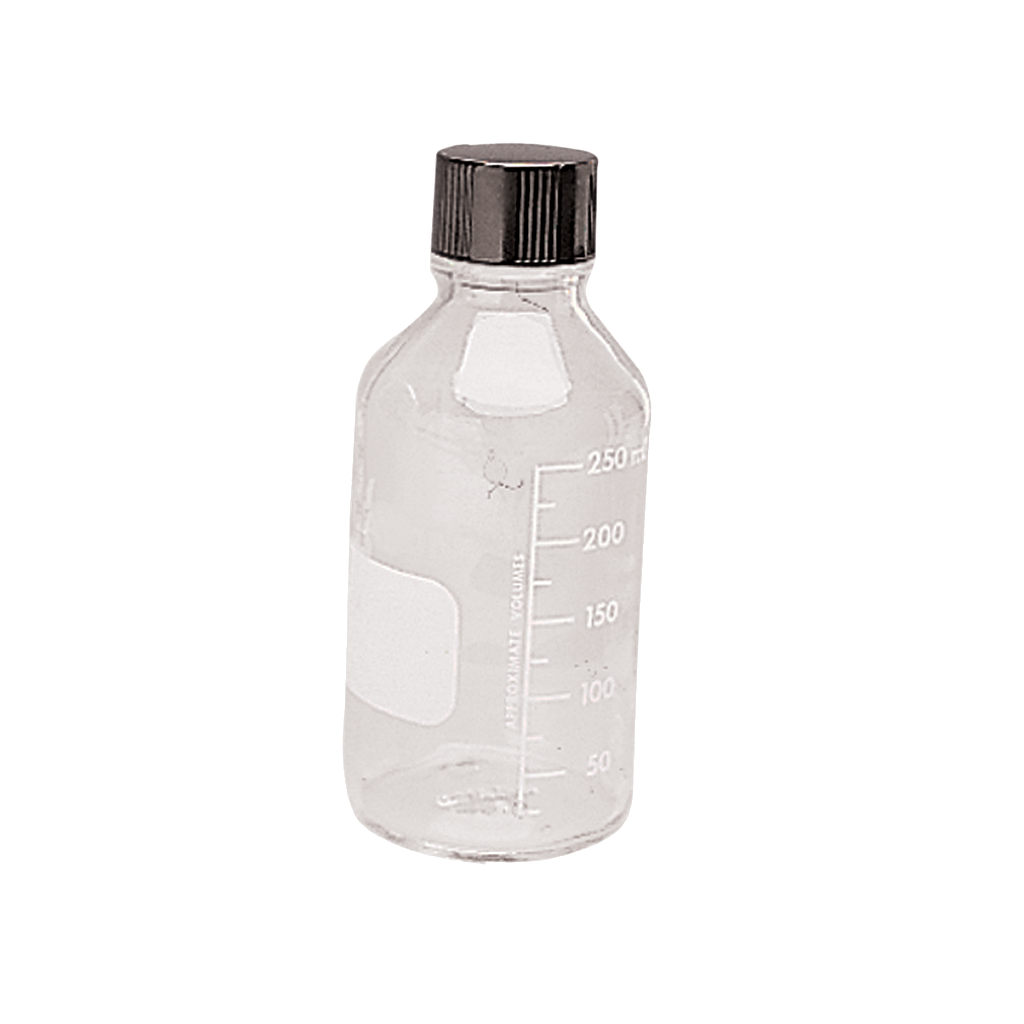 Wheaton-Media/Labor-Flaschen mit Verschluss 250 ml  12Stk. - Art. Nr. 90193