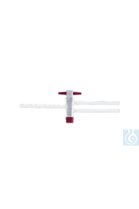 Zweiweg-Kegelhahn  PTFE-Küken Hahn NS 14,5 Bohrung