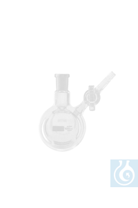 Stickstoff-Rundkolben (Schlenk-Kolben) mit NS-Hahn, 25 ml, NS 14/23, NS-Hahn 2,5 - Art. Nr. B2728