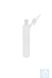 Stickstoff-Vorlage (Schlenk-Rohr) mit NS-Hahn, 100 ml, Hülse NS 14/23, NS-Hahn 2 - Art. Nr. B2749