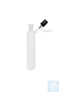 Stickstoff-Vorlage (Schlenk-Rohr) mit PTFE-Ventilhahn, 10 ml, Hülse NS 14/23, Ve - Art. Nr. B2756