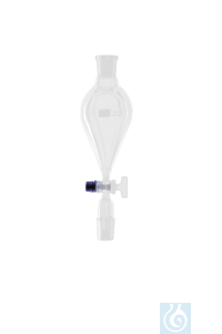 Tropftrichter, konisch, mit massivem Glasküken, 500 ml, NS 29/32, Bohrung 4,0 mm - Art. Nr. B2895