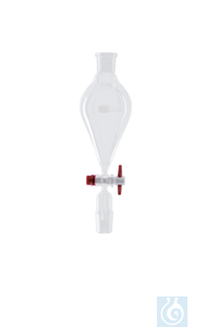 Tropftrichter, konisch, mit PTFE-Küken, 500 ml, NS 29/32, Bohrung 4,0 mm - Art. Nr. B2901