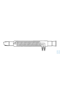 Dimroth-Kühler mit GL-Anschlüssen, Hülse/Kern NS 14/23, Mantellänge 160 mm, Kühl - Art. Nr. B3171