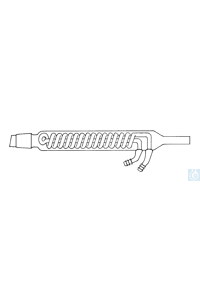 Dimroth-Kühler für Extraktoren, mit Oliven, Kern NS 34/35, Extraktor 70 ml, Kühl - Art. Nr. B3188