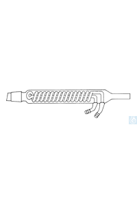 Dimroth-Kühler für Extraktoren, mit GL-Anschlüssen, Kern NS 29/32, Extraktor 30 - Art. Nr. B3192