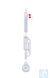 Extraktionsapparat nach Soxhlet, Extraktor 30 ml, mit Dimroth-Kühler NS 29/32, K - Art. Nr. B3315