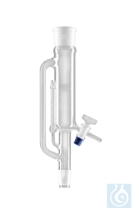 Extraktionsaufsatz nach Soxhlet, Extraktor 100 ml, Kühleranschluss NS 45/40, mit - Art. Nr. B3353