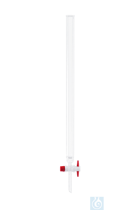 Chromatographie-Säule  Fritte Por. 0 PTFE-Hahn ef 