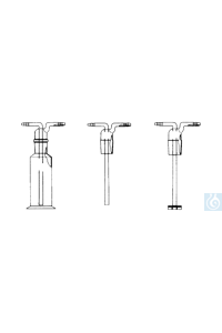 Gaswaschflasche ohne Aufsatz, 100 ml, Hülse NS 29/32, mit Fuss, Borosilikatglas 3 - Art. Nr. B3508