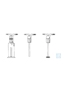 Gaswaschflasche ohne Aufsatz, 250 ml, Hülse NS 29/32, mit Fuss, Borosilikatglas 3 - Art. Nr. B3509