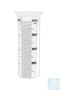Reaktionsgefäss, zylindrisch, mit Laborflansch LF 100, 2.000 ml Inhalt, Aussen-/In - Art. Nr. B3635