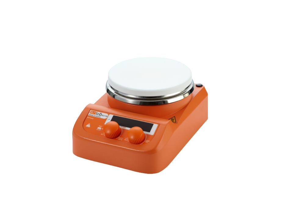 Sunlab® Digitaler Mini Magnetrührer mit Heizung bis 280°C, 1500 UpM - Art. Nr. D8150