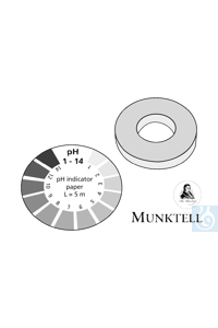 pH-Indikatorpapier 1,0 pH 0 - 10 pH 5 m/Rolle