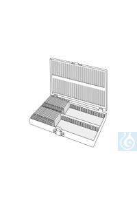 Objektträger-Kästen schwarz