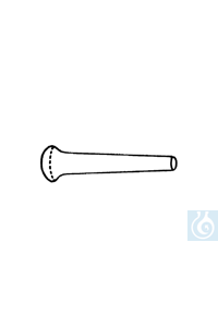 Porzellan-Pistill 175 x 42 mm