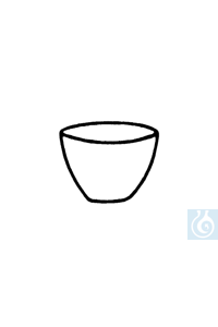 Porzellantiegel 91 ml 70 x 44 mm glasiert 10 Stck.