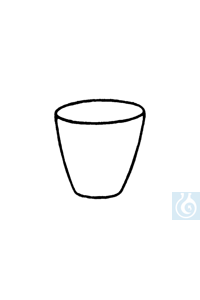 Porzellantiegel 45 ml, 50 x 40 mm, 10 Stck./Pack - Art. Nr. E1166