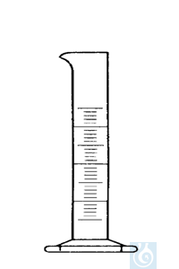 Messzylinder 10 ml niedrige Form Sechskantfuss Bor