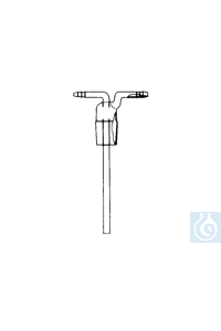 Gaswaschflaschen-Einsatz ohne Fritte NS 29/32