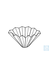 Faltenfilter 13/P, 185 mm Ø, 100 Stck./Pack - Art. Nr. E1424