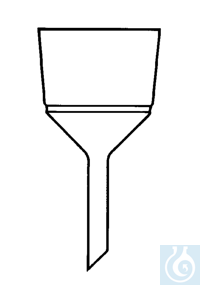 Filternutschen aus Porzellan, weiss glasiert, 110 mm Ø, 170 ml - Art. Nr. E1483