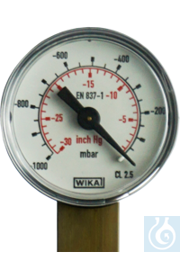 Vakuumeter, analog, 1000-0mbar, 760-0 mm /Hg - Art. Nr. E1550