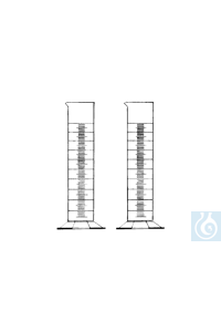 Messzylinder hohe Form, Sechskantfuss, PP, 2000 ml - Art. Nr. E1617