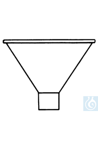 Pulvertrichter (PP), 80 mm Ø, Stiel 22 mm Ø - Art. Nr. E1661