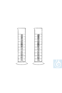 Messzylinder niedrige Form runder Fuss PP 100 ml
