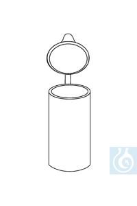 Kunststoffdose  Scharnierdeckel 1 ml 9 x 32 mm