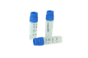 Cryomaster® Kryoröhrchen mit Aussengewinde, 2.0 ml, Standring, 1D-Barcode, blau - Art. Nr. 46103