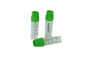 Cryomaster® Kryoröhrchen mit Aussengewinde, 2.0 ml, Standring, 1D-Barcode, grün - Art. Nr. 46102