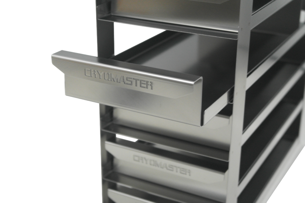 Cryomaster® Schrankeinschub kurz für 16 Kryoboxen 136x136x78 mm, 4 tief, 4 hoch - Art. Nr. 46251
